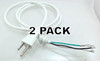 2 Pk, Stand Mixer White Cord for KitchenAid, AP4926890, 9701025 W10325327