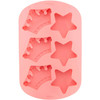 Wilton Silicone Royal Crowns and Stars, 6 Cavity Cake Mold, 2105-0-0685