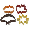 Wilton 4 Piece Autumn Cookie Cutter Set, 2308-0-0298