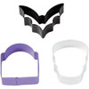 Wilton Bat, Skull, and Tomb 3 Piece Cookie Cutter Set, 2308-7567
