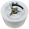 2 Pk, Blender Collar with Blades, White, for KitchenAid , AP4500694, WPW10500388