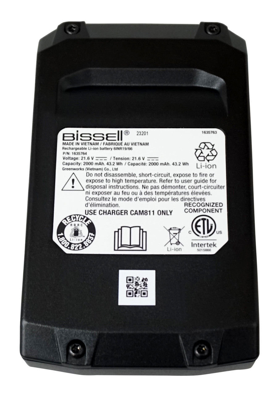 Bissell Battery Pack fits Cleanview XR Stick Vacuum, 1638019