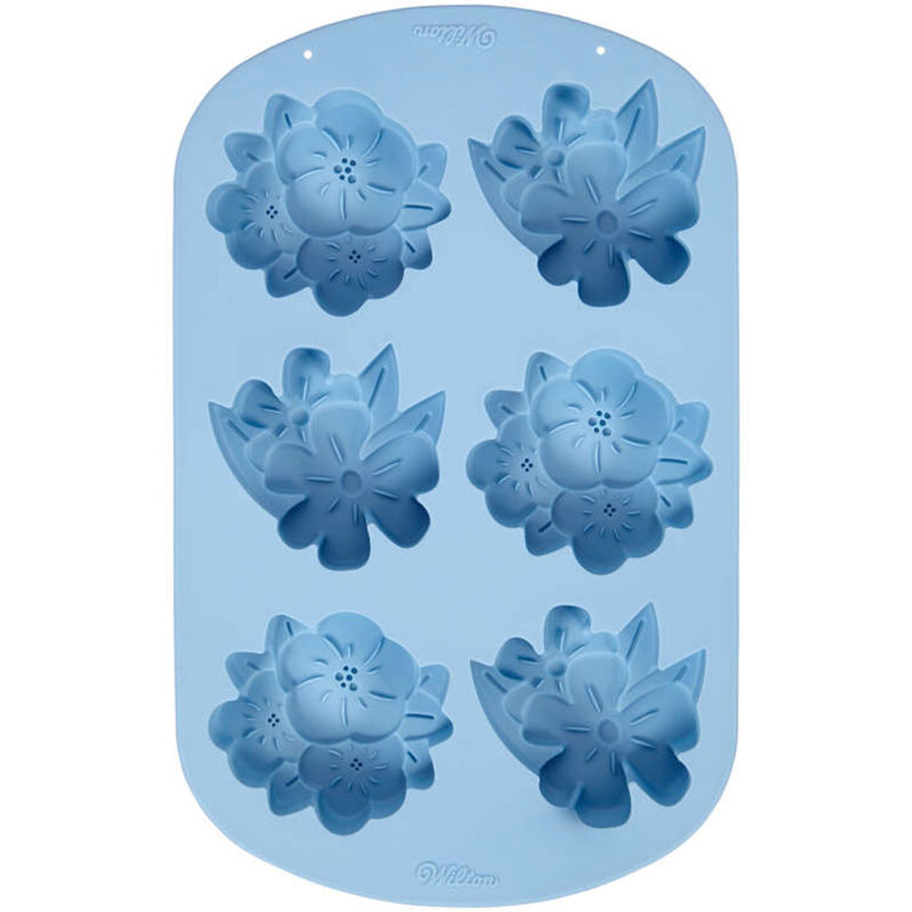 Snowflake Blue Silicone Mold 6 Cavity Candy Treat Wilton