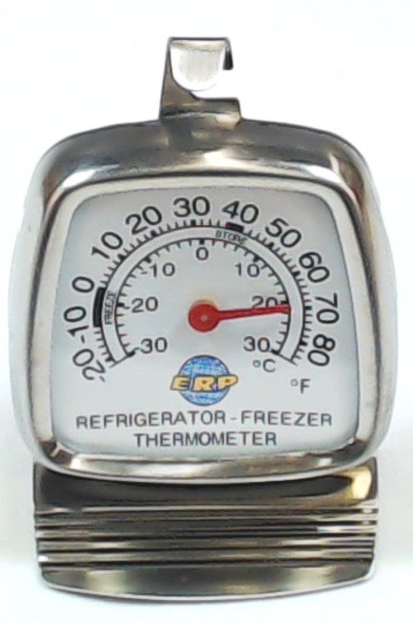 Refrigerator Thermometer, Two Pack Fridge Thermometer Stainless