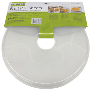 Presto Fruit Roll Sheets fits Dehydro Food Dehydrators 0630005, 2-Pack, 81650