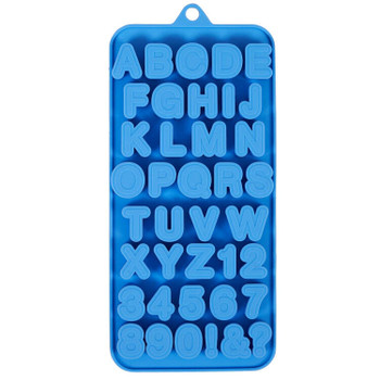 Wilton Silicone Letters and Numbers, 39 Cavity Candy Mold, 2115-0-0111