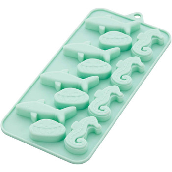 Wilton Silicone, Shark, Jellyfish and Seahorse Candy Mold, 2115-0-0233