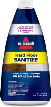 Bissell 32oz Crosswave & Spinwave Hard Floor Sanitize Cleaning Formula, 2504