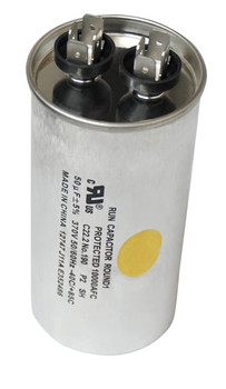 Run Capacitor, Round, 50 Mfd., 370 Volt, CR50X370R