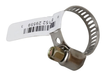Stainless Steel Hose Clamp, 7/16" x 25/32", 1/4" Screw Head, J27-101, CL6H