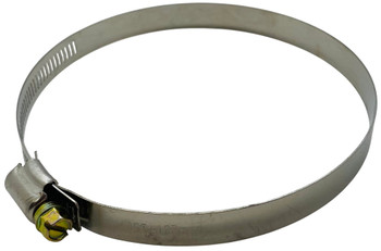 Stainless Steel Hose Clamp, 4" x 5", 1/4" Screw Head, 5/16" Band Width, CL4