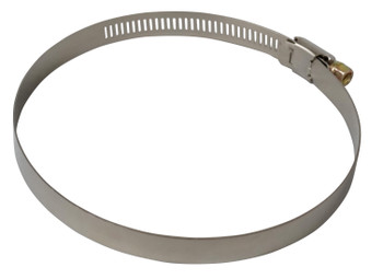 Stainless Steel Hose Clamp, 4" x 5", 1/4" Screw Head, 5/16" Band Width, CL4