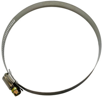 Stainless Steel Hose Clamp, 4" x 5", 1/4" Screw Head, 5/16" Band Width, CL4