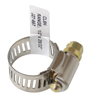 Stainless Steel Hose Clamp, 1/2" to 29/32", 5/16" Screw Head, J27-667, CL8H