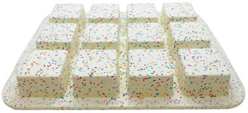Trudeau Confetti Structure Silicone, 12-Cavity Brownie Mold, 05120125