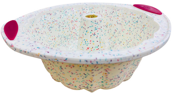 Trudeau Confetti Structure Silicone Fluted Cake Pan, 05118558