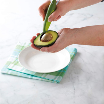 Trudeau 9-1/2" Stainless Steel 2-IN-1 Avocado Slicer, 09911025