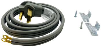 Electrical Dryer 5' Power Cord, 30 Amp, 3 Prong Wire 10 AWG, 125/250V, SDC3-30-5