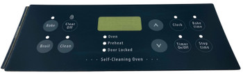 Oven Control Overlay fits Frigidaire, Black, AP2126499, PS439807, 316220805