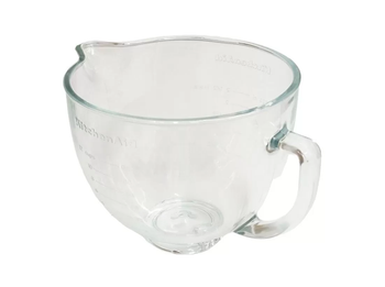 5 QT Glass Mixer Bowl fits Whirlpool, AP6873989, W10154769, W11341654