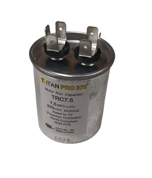 TRC7.5 - 7.5mfd, 370v Round Run Capacitor
