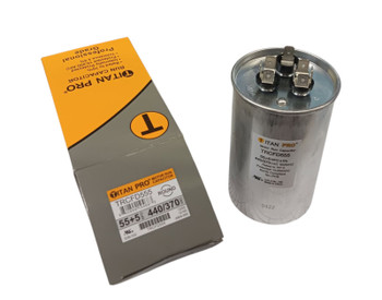 TRCFD555 - 55mfd + 5mfd, 370v-440v Round Dual Run Capacitor