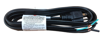 6' Straight Plug Cap Power Cord, for Dishwashers, 125VAC, 15A, 14/3 AWG AP110SC6