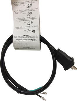 Evaporator Cooler (Swamp Cooler) 115V/15A, 36" 14 Gauge 1 Speed Motor Plug, 7539