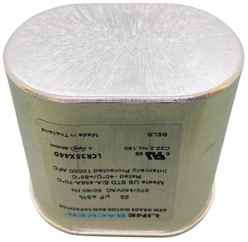 Linebacker Motor Run Oval Capacitor, 25 Mfd., 440 Volt, LCR25X440