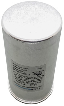 Linebacker Motor Run Dual Round Capacitor, 80 + 5 Mfd., 440 Volt, LCD80+5X440R