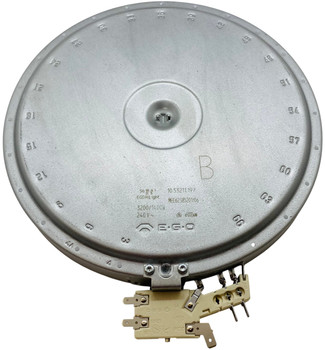 Radiant Surface Element 9-3/4", 3300/1400W & Wire Kit, CMR975D3314