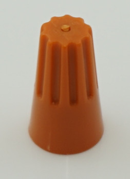Wire Connector large orange Twist-On connector with spring insert, 15 Pcs, T1151