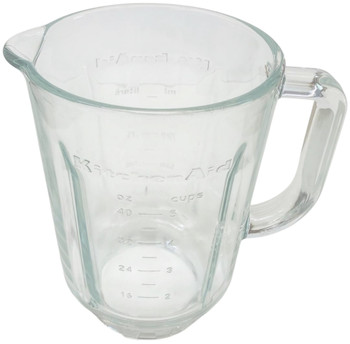 WPW10221793 - Glass Blender Jar, 40 oz, fits KitchenAid