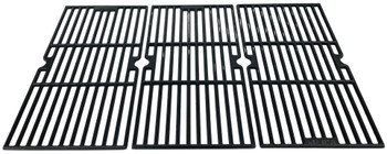 Gas Grill Porcelain Cast Iron Cooking Grid, 3 pcs, for Kenmore & Others, 68763