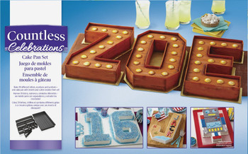 Wilton Countless Celebrations Cake Pan Letters & Numbers Set, 2105-0801