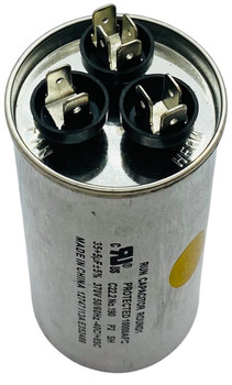 Dual Run Capacitor, Round, 35 + 5 Mfd., 370 Volt, CD35+5X370R