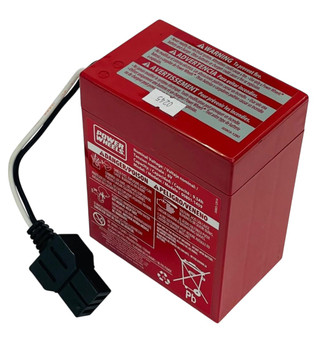 Power Wheels Super 6 Volt Red Battery, 00801-0712
