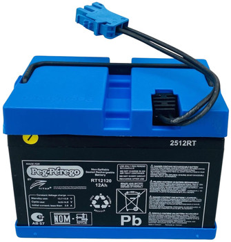 Genuine OEM Peg-Perego 12-Volt Battery, For use in 2-Speed Vehicles, IAKB0501