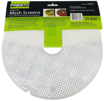 Presto Nonstick Mesh Screens For Dehydro Food Dehydrators, 2-Pack, 21810
