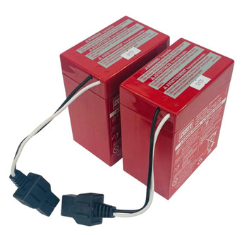 Power Wheels Super 6 Volt Red Battery, 00801-0712, Two Pack (2 Batteries)