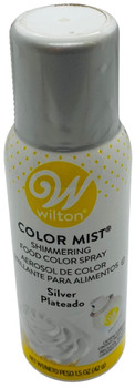Wilton 1.5 Oz  Silver Color Mist Shimmering Food Color Spray, 710-5521