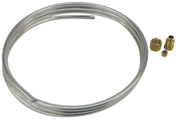 Aluminum Tubing, 5 Foot Roll, 3/16" Tubing, Includes Fittings, 11-292