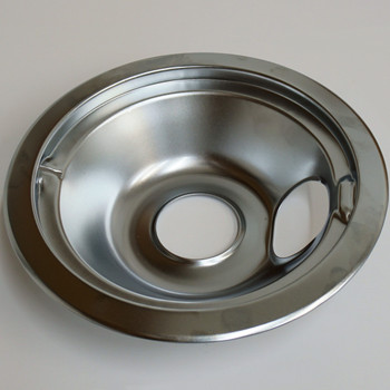 Small 6" Chrome Drip Bowl Tray for General Electric, WB32X5075, WB31M16