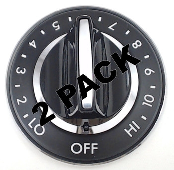 Y700854 - 2-Pack Surface Burner D-STYLE Knob for Jenn Air Y700854 - 2-Pack Surface Burner D-STYLE Knob for Jenn Air