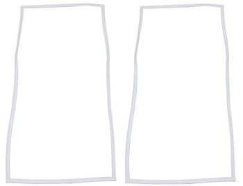2 Pk, Refrigerator Door Gasket for Whirlpool, Sears, AP3092343, 2188438A