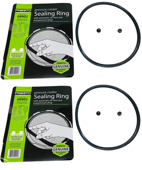 2 Pk, Presto Pressure Cooker Sealing Ring Gasket For 6 Qt, 09902