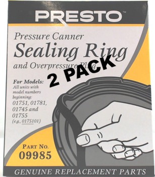 2 Pk, Presto Pressure Cooker Sealing Ring 09985