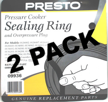 Presto Pressure Cooker Sealing Ring Gasket, 09936