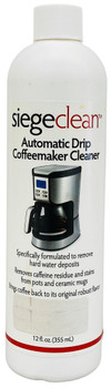 Siege Auto Drip Coffeemaker Cleaner, 12 oz, Earth Friendly, Made in USA, 769L