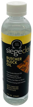 Siege Butcher Block Oil, 8 oz, Earth Friendly, Made in USA, 780